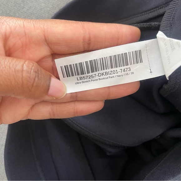 Quince Women’s Ultra-Stretch Ponte Bootcut Pants Navy - Picture 11 of 11